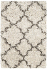Safavieh Hudson Shag 2'-0" x 3'-0" Rug in Ivory / Grey