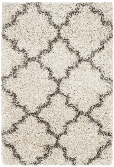 Safavieh Hudson Shag 2'-0" x 3'-0" Rug in Ivory / Grey