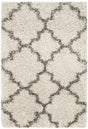 Safavieh Hudson Shag 2'-0" x 3'-0" Rug in Ivory / Grey