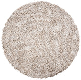 Safavieh Rio Shag 6'-0" x 6'-0" Rug in Beige / Ivory