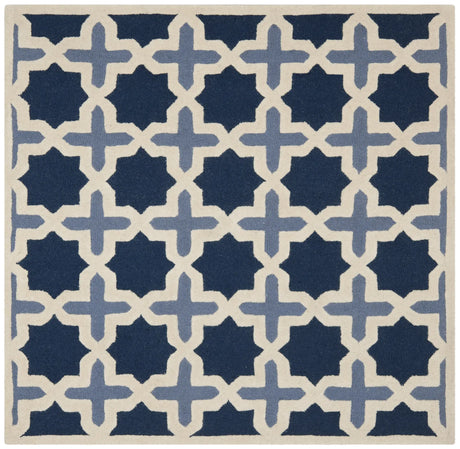 Safavieh Cambridge 6'-0" x 6'-0" Rug in Blue / Ivory