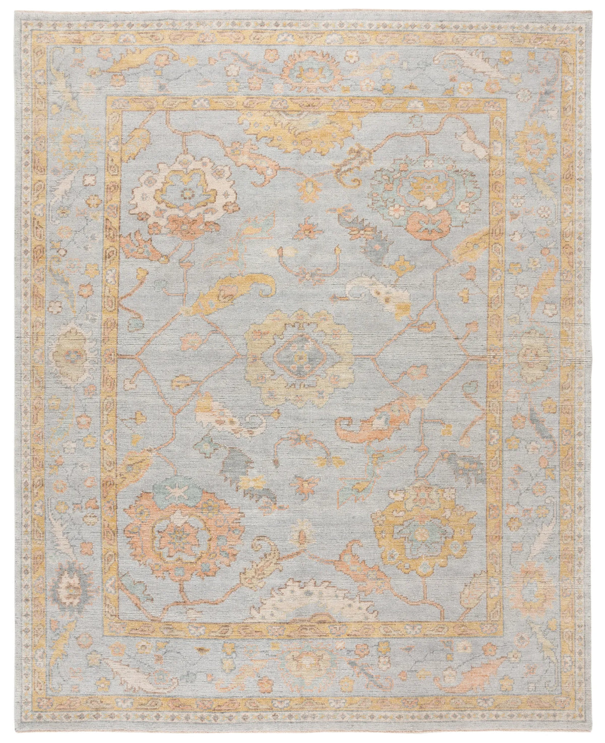 Safavieh Izmir 10'-0" x 14'-0" Rug in Light Blue / Gold