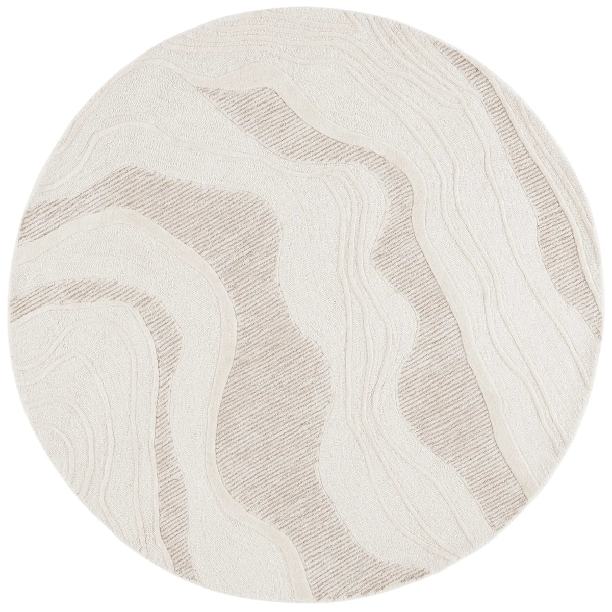 Safavieh Fifth Avenue 6'-0" x 6'-0" Rug in Natural / Ivory