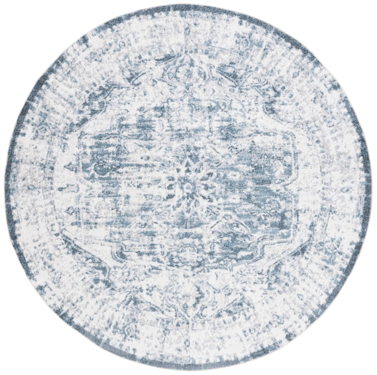 Safavieh Baltimore 6'-7" x 6'-7" Rug in Light Grey / Blue