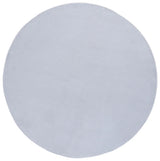 Safavieh Faux Rabbit Fur 6'-0" x 6'-0" Rug in Light Grey