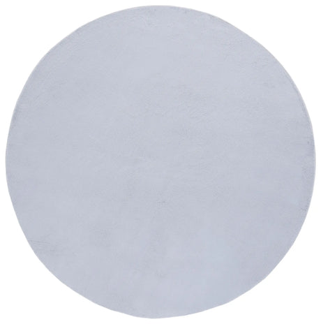Safavieh Faux Rabbit Fur 6'-0" x 6'-0" Rug in Light Grey