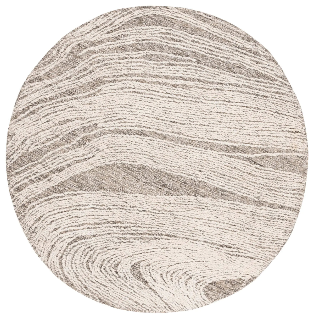 Safavieh Abstract 6'-0" x 6'-0" Rug in Charcoal / Ivory