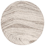 Safavieh Abstract 6'-0" x 6'-0" Rug in Charcoal / Ivory