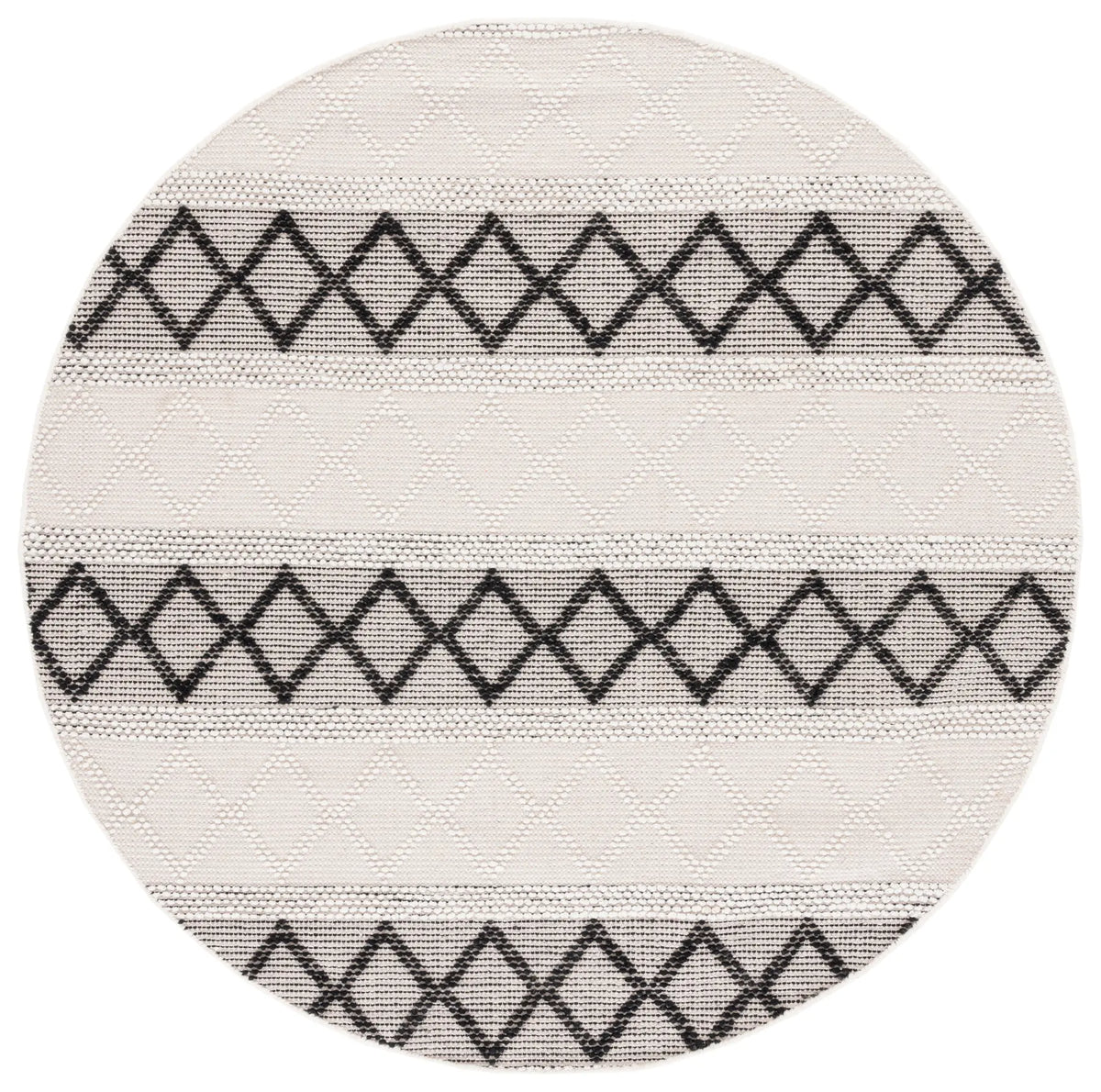 Safavieh Natura 6'-0" x 6'-0" Rug in Ivory / Black