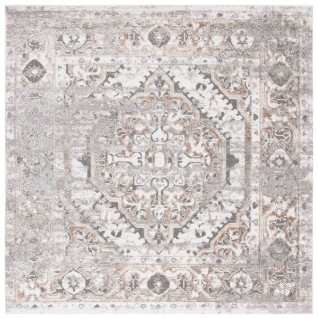 Safavieh Maya 6'-7" x 6'-7" Rug in Ivory / Grey Beige