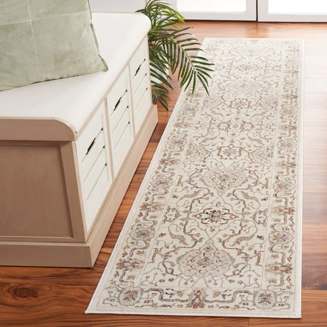Safavieh Harlow 2'-0" x 8'-0" Rug in Ivory Grey / Rust