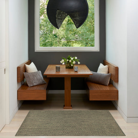 Nourison Horizon Indoor/Outdoor HOZ02 Green Contemporary Area Rugs