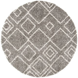 Safavieh Arizona Shag 6'-7" x 6'-7" Rug in Brown / Ivory
