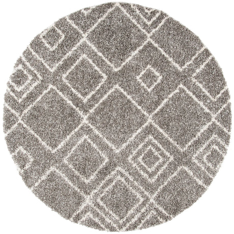 Safavieh Arizona Shag 6'-7" x 6'-7" Rug in Brown / Ivory