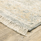 Oriental Weavers Sphinx Malabar 45307 Grey/ Beige Rugs - corner detail
