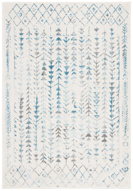 Safavieh Tulum 4'-0" x 6'-0" Rug in Ivory / Turquoise