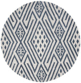 Safavieh Micro-Loop 5'-0" x 5'-0" Rug in Blue / Ivory