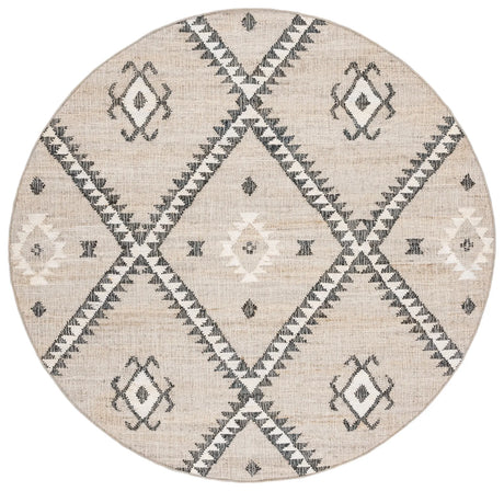 Safavieh Kilim 7'-0" x 7'-0" Rug in Grey / Black