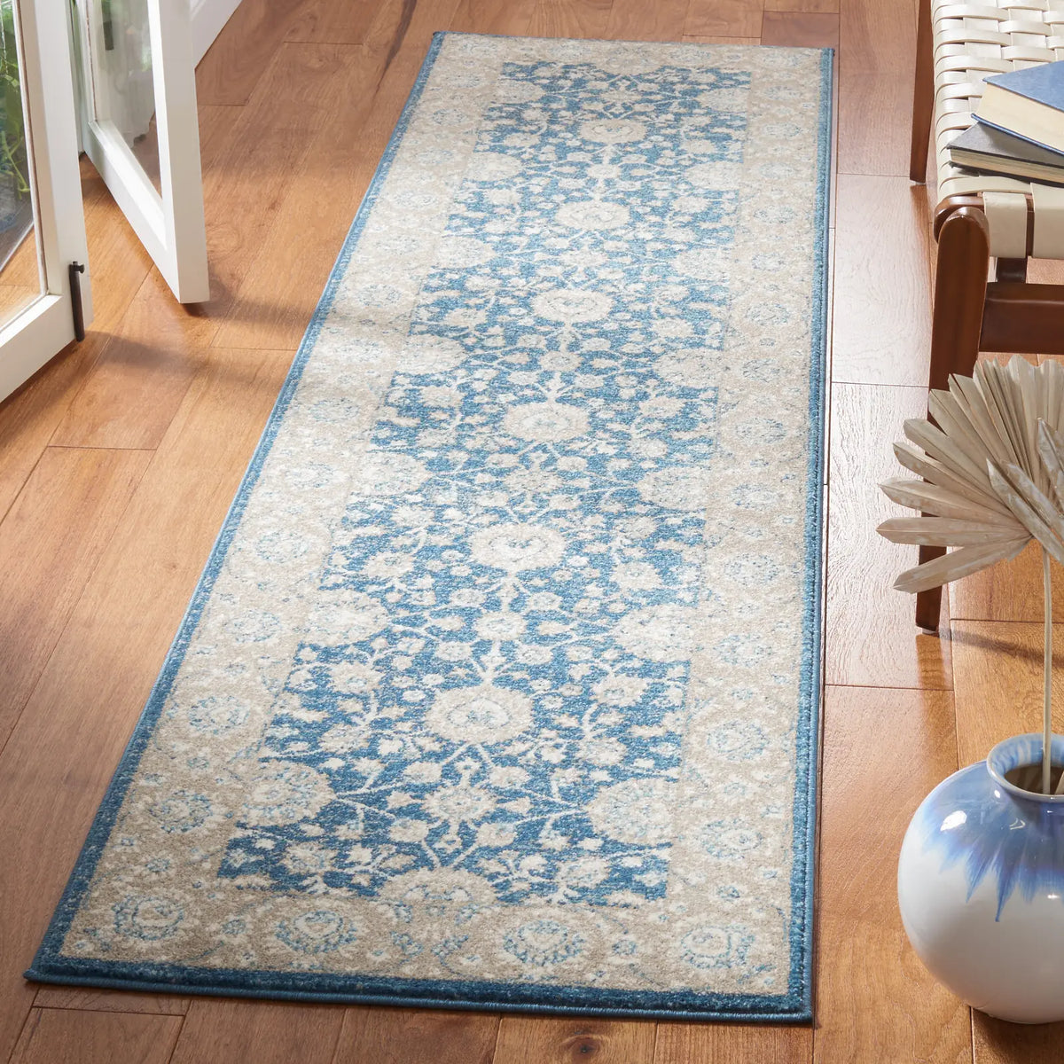 Safavieh Sofia 2'-2" x 8'-0" Rug in Blue / Beige
