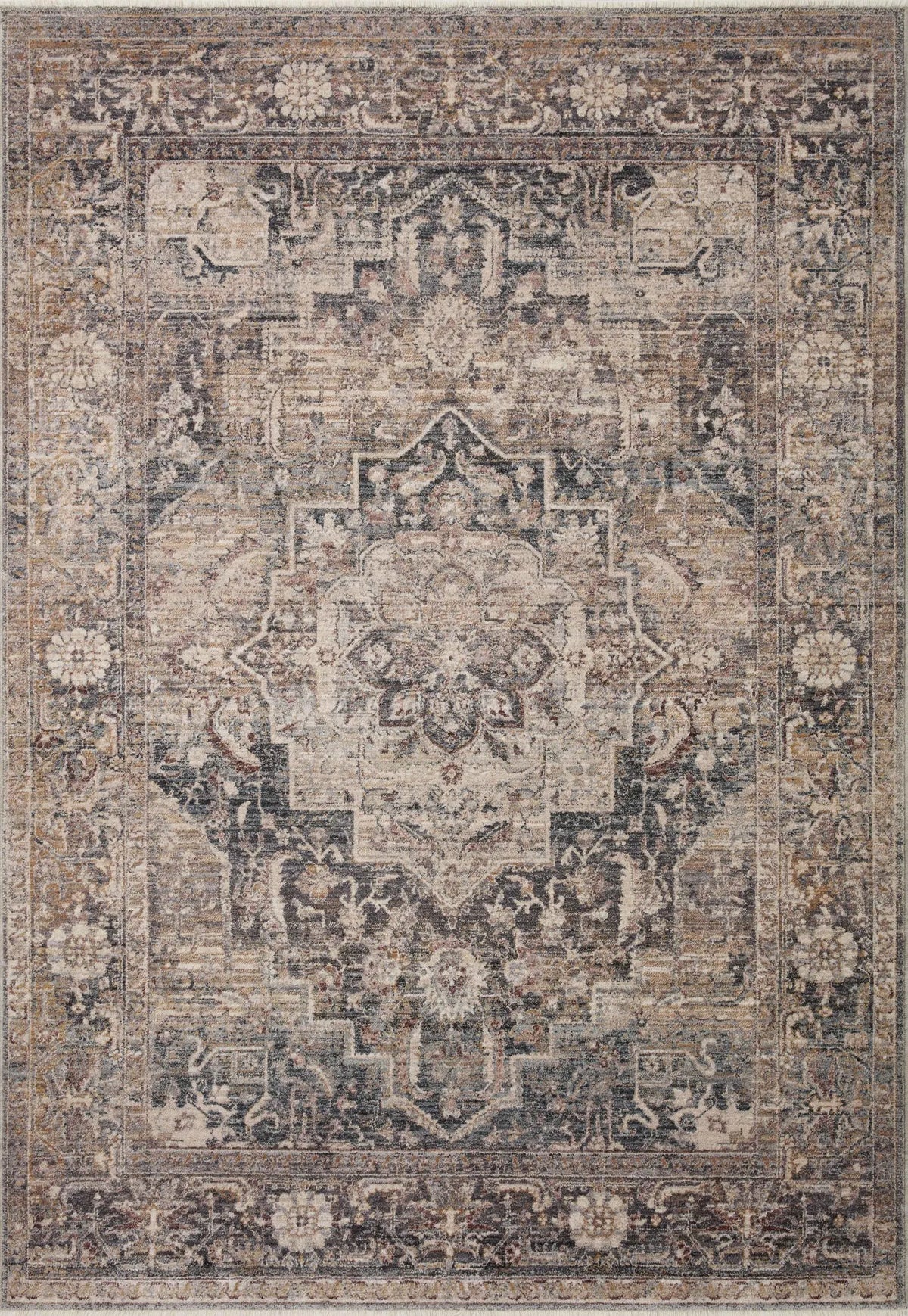Loloi Lyra Lyr-06 Denim/Sand Rug - main flat