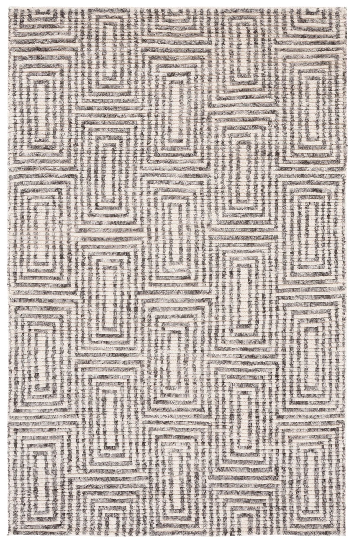 Safavieh Tibetan 4'-0" x 6'-0" Rug in Black / Ivory