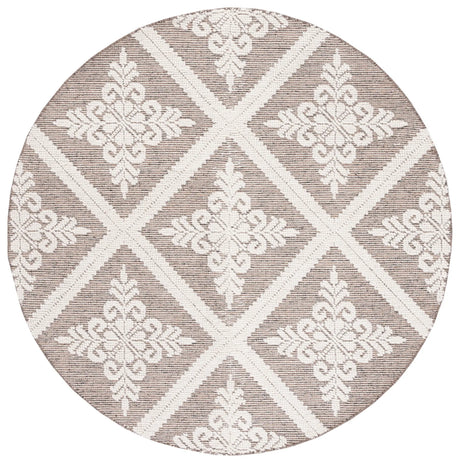 Safavieh Vermont 6'-0" x 6'-0" Rug in Ivory / Brown