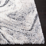 Safavieh Fontana Shag  800 4'-0" x 6'-0" Rug in Ivory / Grey