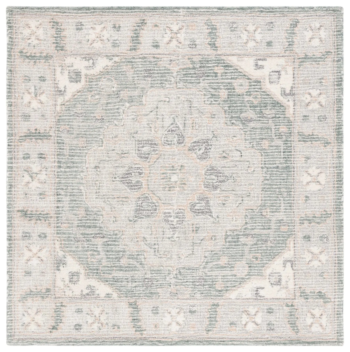 Safavieh Metro 6'-0" x 6'-0" Rug in Light Grey / Ivory