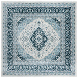 Safavieh Isabella 6'-7" x 6'-7" Rug in Cream / Dark Blue
