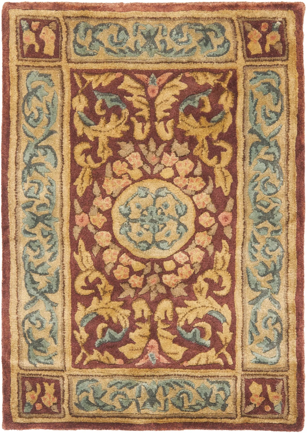 Safavieh Empire 2'-0" x 3'-0" Rug in Burgundy / Gold