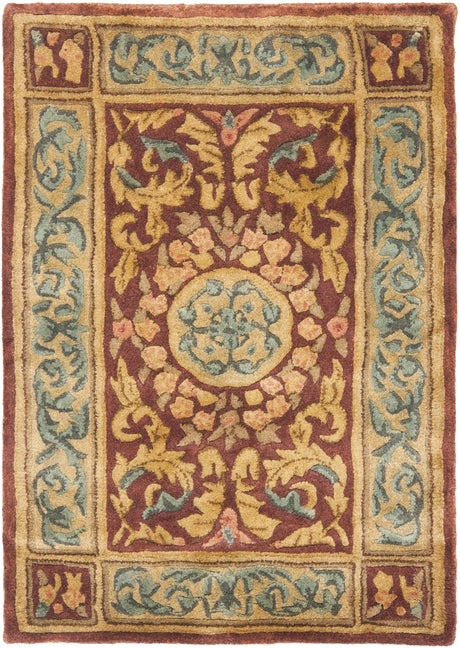 Safavieh Empire 2'-0" x 3'-0" Rug in Burgundy / Gold
