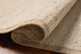Loloi Alina ALN-01 Contemporary Hand Woven Natural Rug - pile height