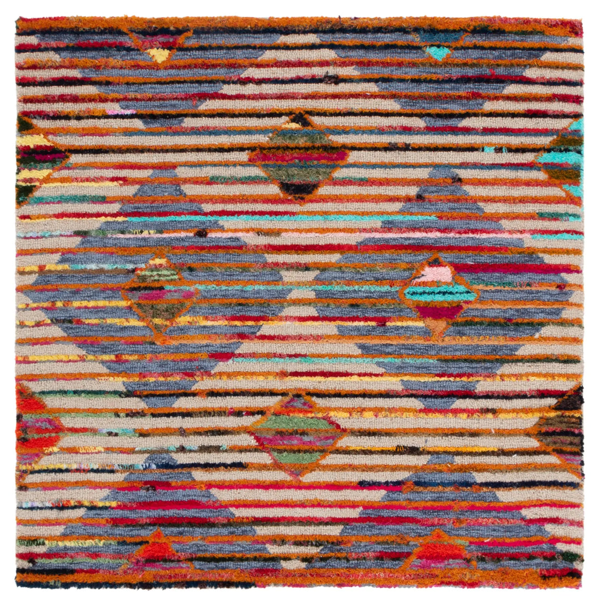 Safavieh Nantucket 4'-0" x 4'-0" Rug in Beige / Blue