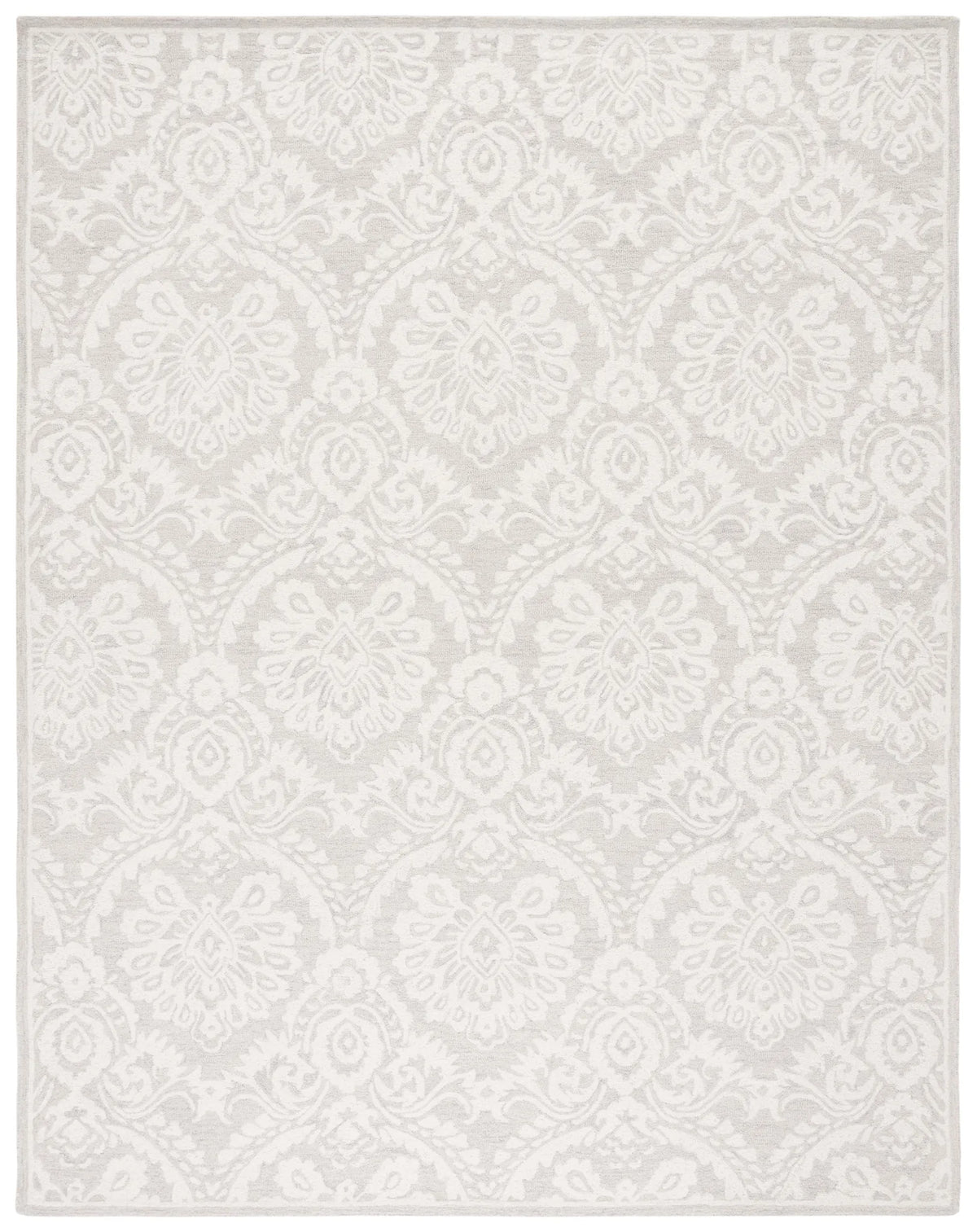 Safavieh Blossom 10'-0" x 14'-0" Rug in Silver / Ivory