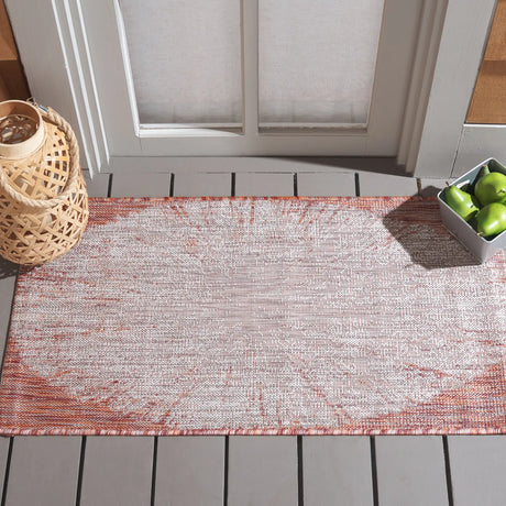 Safavieh Courtyard 2'-0" x 3'-7" Rug in Beige / Red