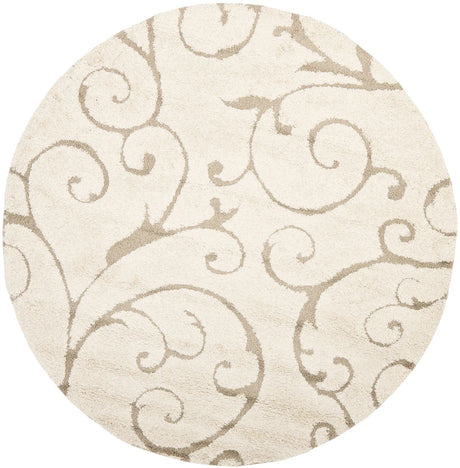 Safavieh Florida Shag 10'-0" x 10'-0" Rug in Cream / Beige
