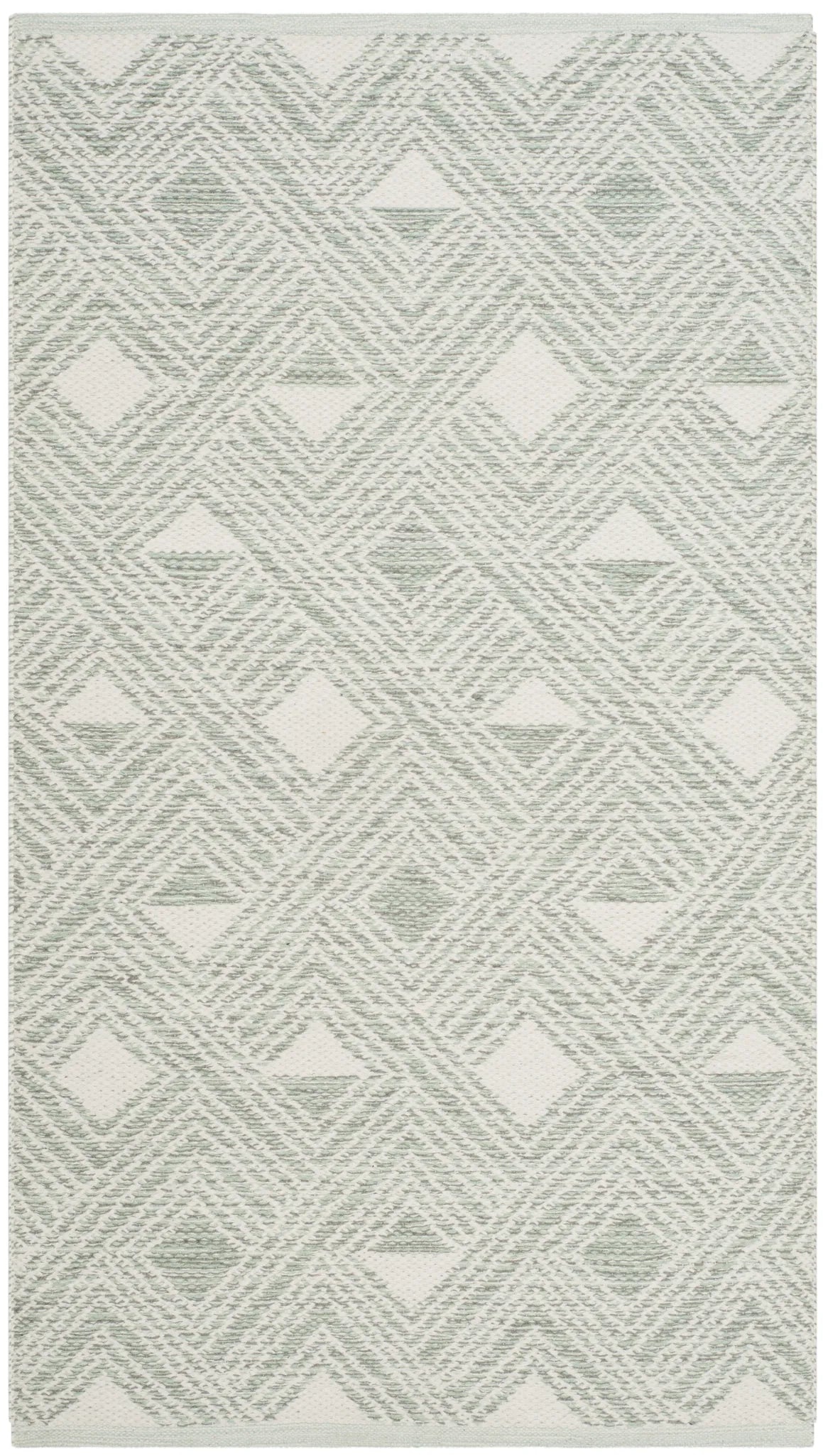 Safavieh Montauk 2'-3" x 3'-9" Rug in Light Green / Ivory