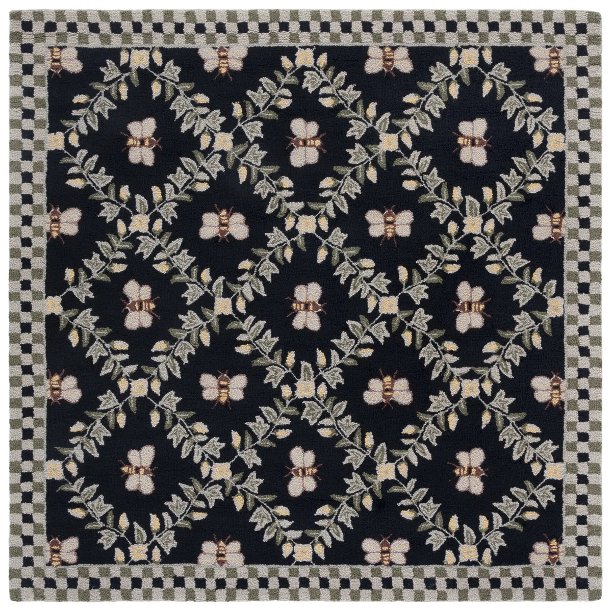 Safavieh Chelsea 5'-6" x 5'-6" Rug in Black