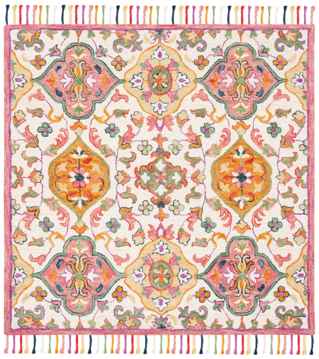 Safavieh Blossom 6'-0" x 6'-0" Rug in Ivory / Multi