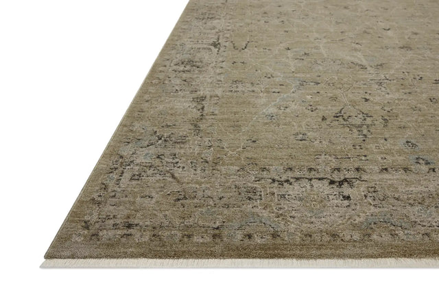 Loloi Briar BRR-02 Olive / Stone Rug - rug corner