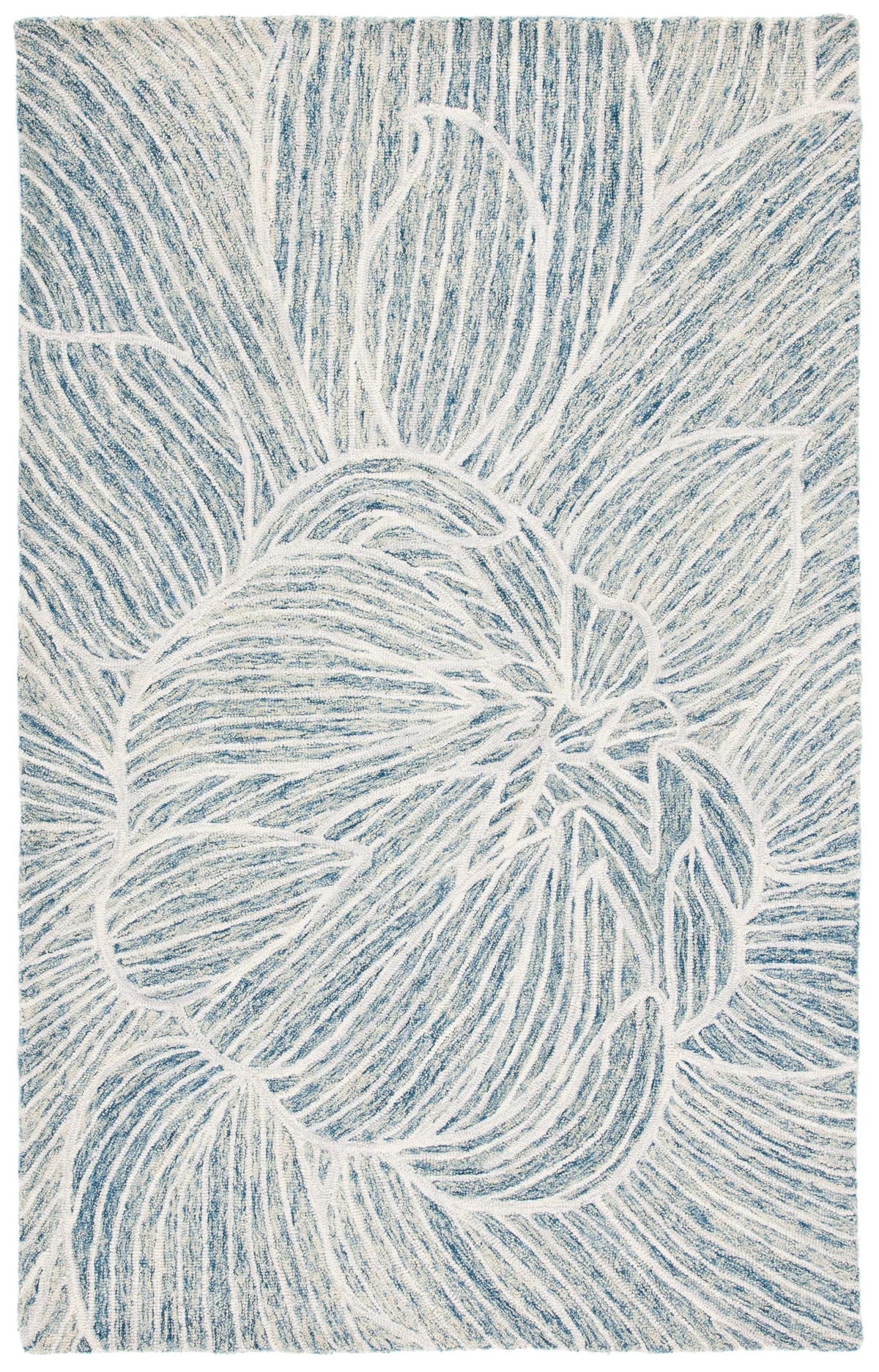 Safavieh Metro 4'-0" x 6'-0" Rug in Blue / Ivory