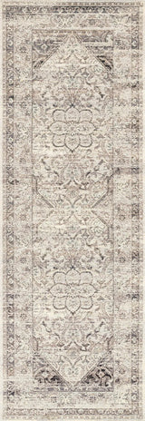 Loloi Mika Mik-12 Stone / Ivory Rugs - runner flat