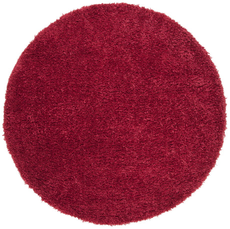 Safavieh Madrid Shag 200 5'-3" x 5'-3" Rug in Red