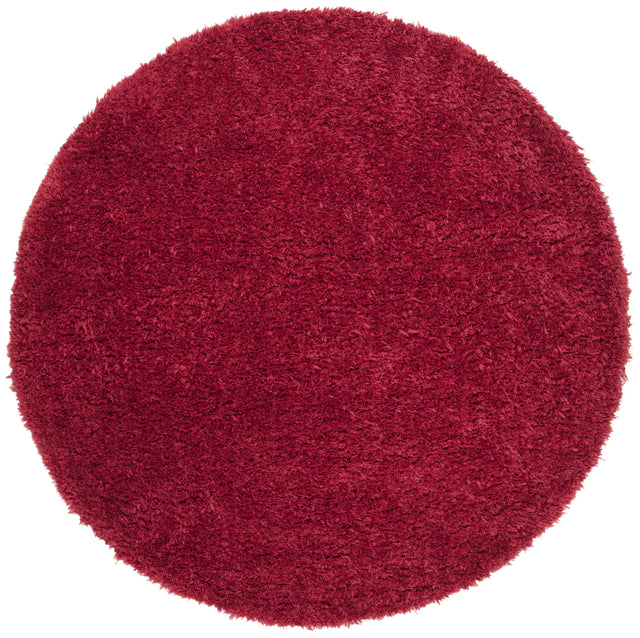 Safavieh Madrid Shag 200 5'-3" x 5'-3" Rug in Red