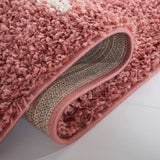 Safavieh Venus Shag 600 4'-0" x 6'-0" Rug in Pink / Ivory