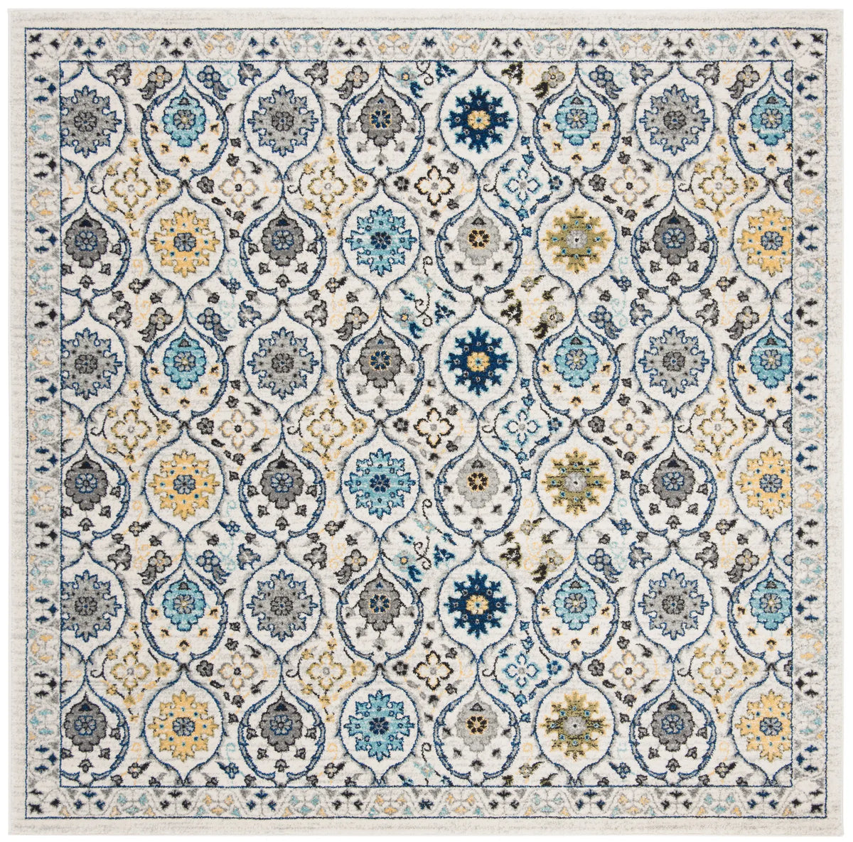 Safavieh Evoke 6'-7" x 6'-7" Rug in Ivory / Blue