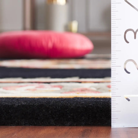 Safavieh Naples 4'-0" x 6'-0" Rug in Black / Ivory