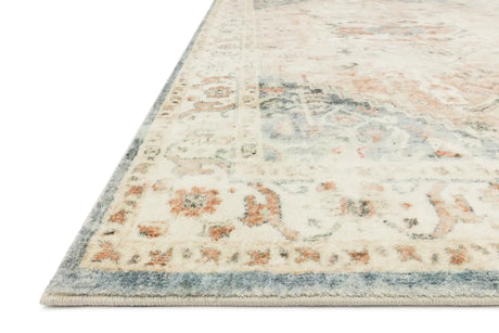 Loloi Rosette Ros-06 Clay/Ivory Rugs - rug corner