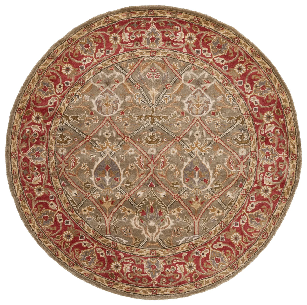 Safavieh Persian Legend 6'-0" x 6'-0" Rug in Light Green / Rust