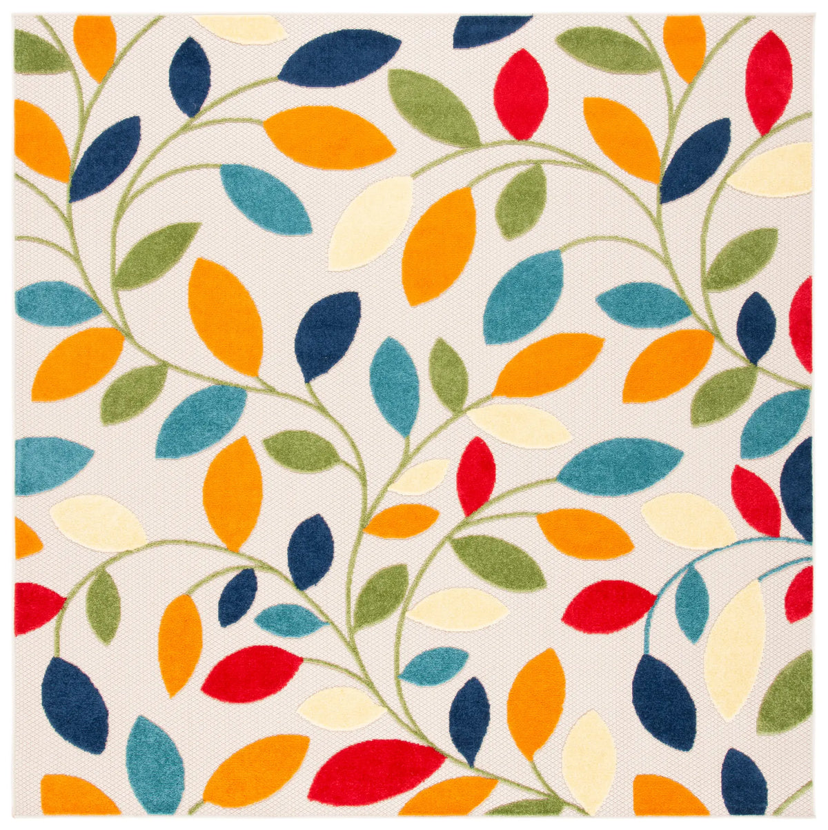 Safavieh Cabana 6'-7" x 6'-7" Rug in Ivory / Green